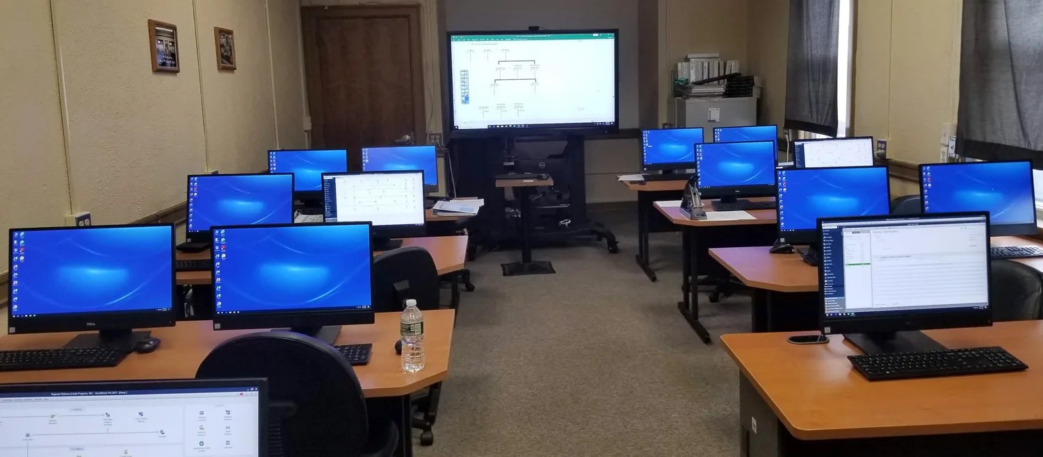 Microsoft Word training course — students formatting documents at Real Skills Technical FET Pretoria