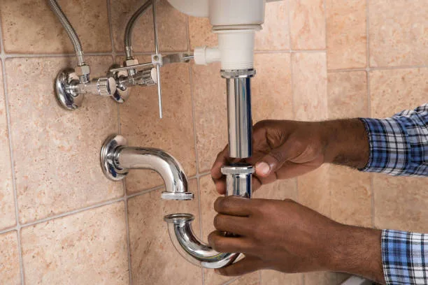 Plumbing training workshop — individual bays and full plumbing equipment at Real Skills Technical FET Pretoria